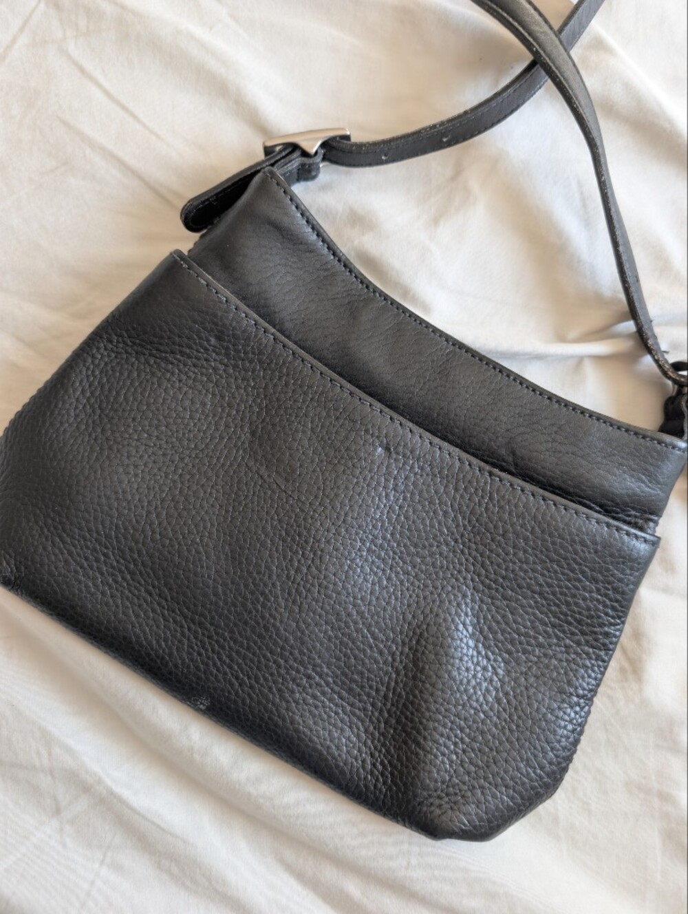 Coach Vintage Y2K Black Pebbled Leather Crossbody Bag